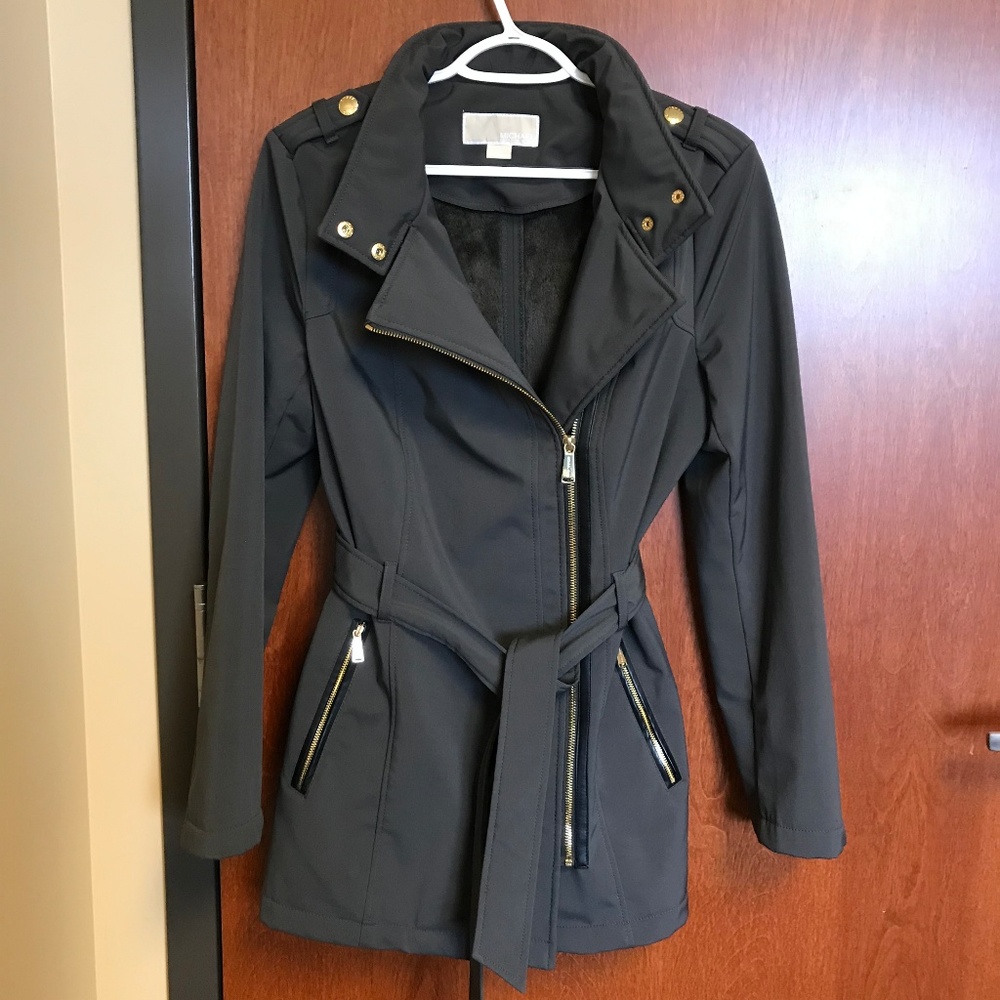 Michael Kors Women's Asymmetrical Zip Coat